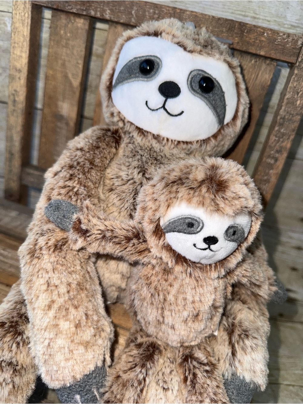 Plush Sloth Toy - Brown Soft Cuddly Sloth for Kids